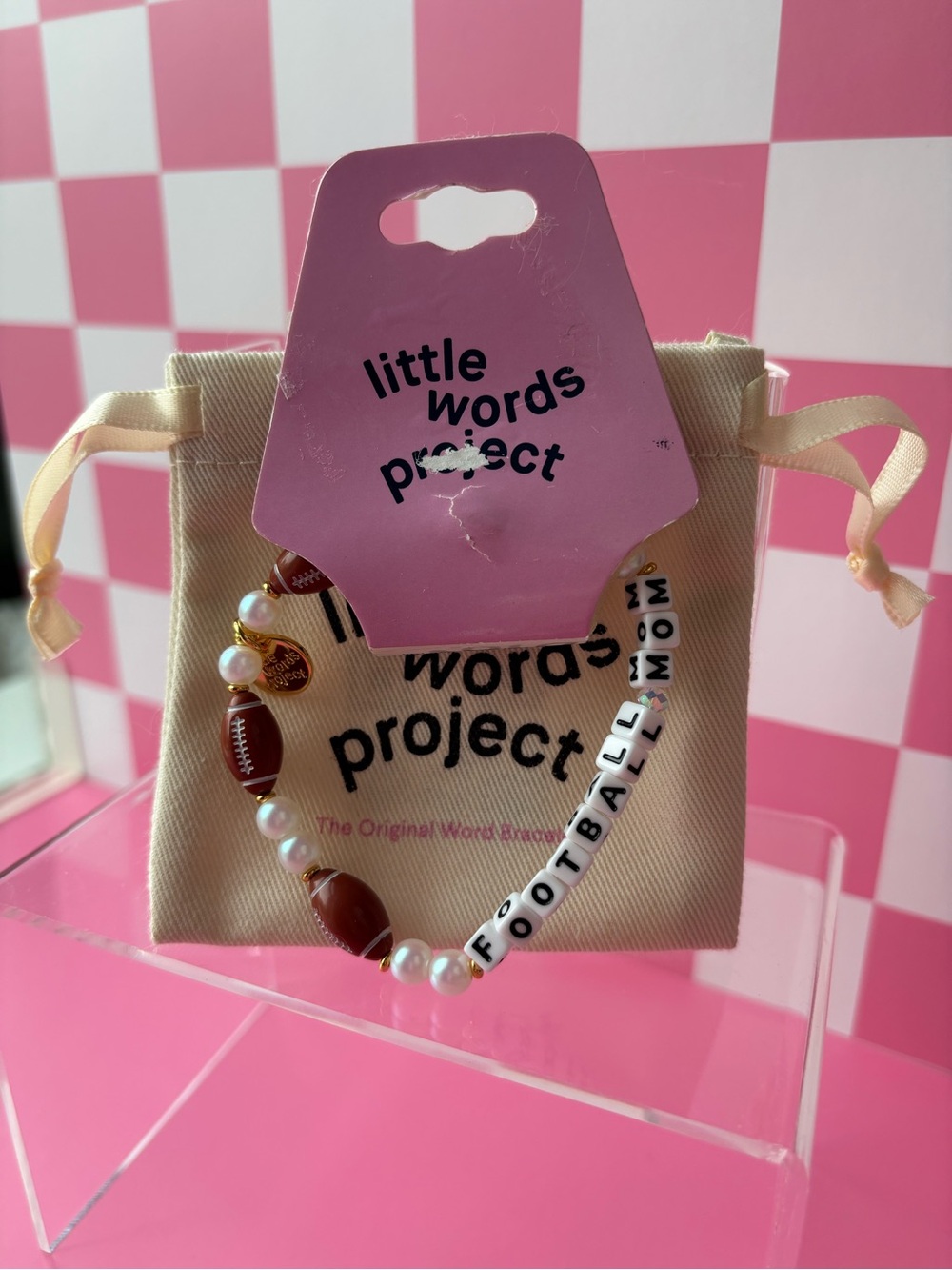 Little Words Project Football Mom Bracelet